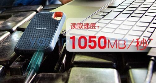 闪迪E61卓越版移动固态硬盘：可选500GB-4TB