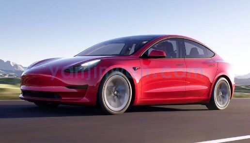特斯拉Model3前脸设计微调，大灯、保险杠、轮毂改动